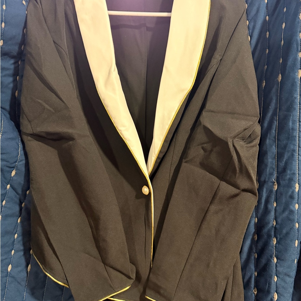 Elegant Black and Cream Women's Jacket